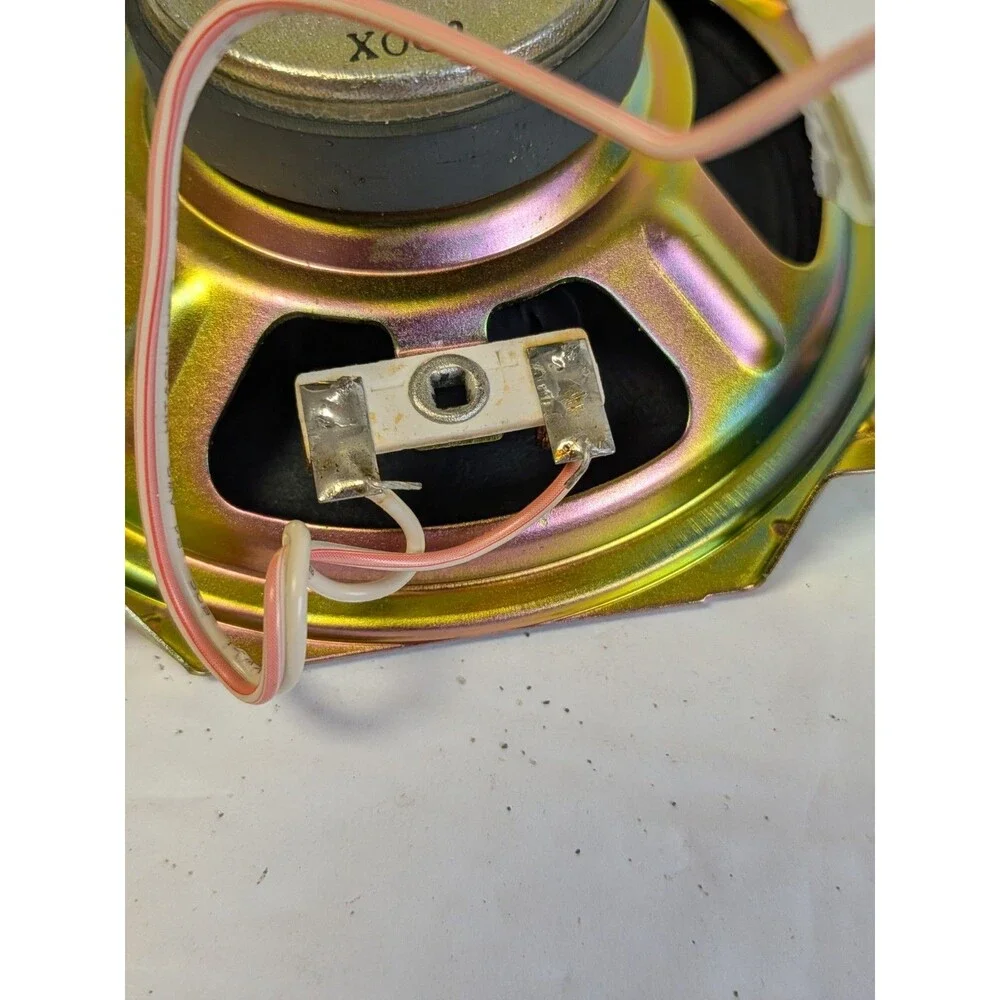 Sony 1-529-185-11 Home Speakers Pair 4.5W 6Ω Wired 1.0Ch Gold Black Metal